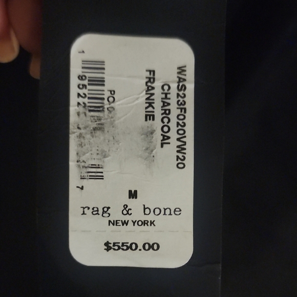 Rag & Bone Charcoal Frankie Pants Size M - Picture 2 of 6